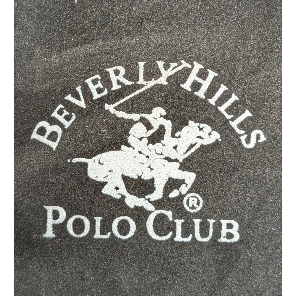 Beverly Hills Polo Club‎ Brown Logo Platform Sandals 7 Black Chunky NWOT